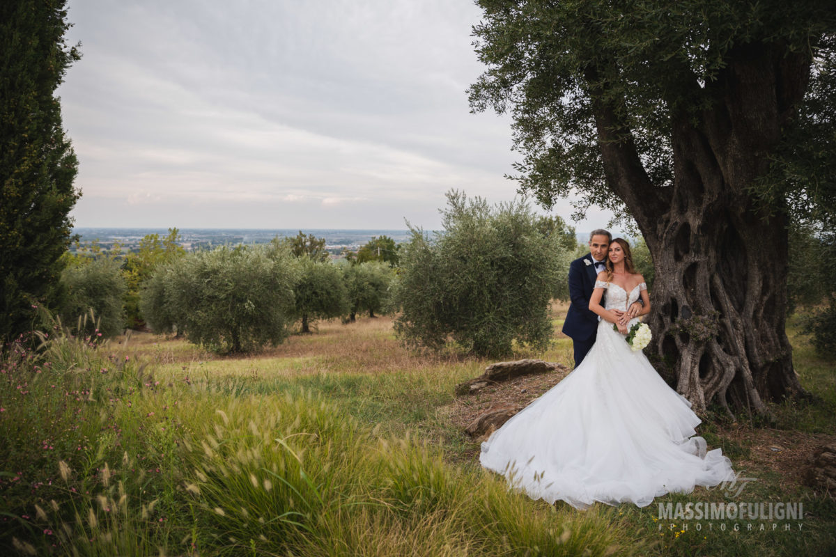 foto sposi ulivi palazzo di varignana