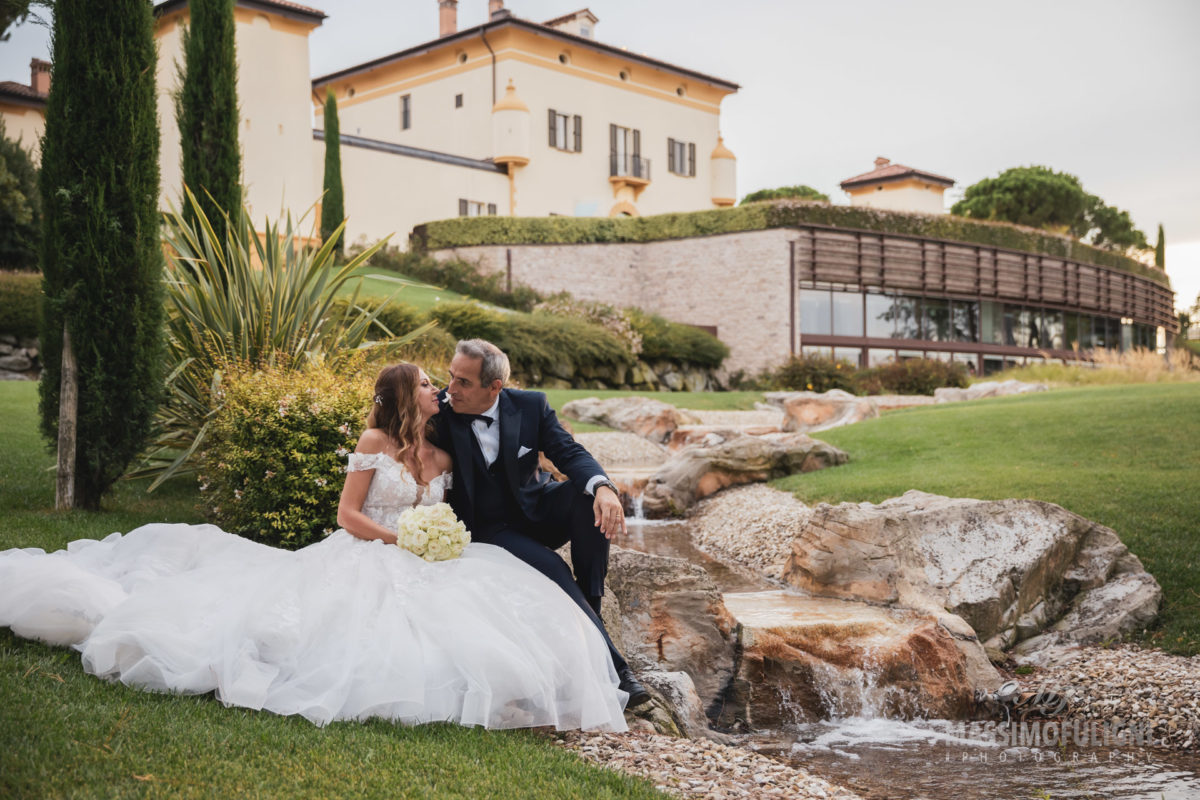 foto sposi al palazzo di varignana