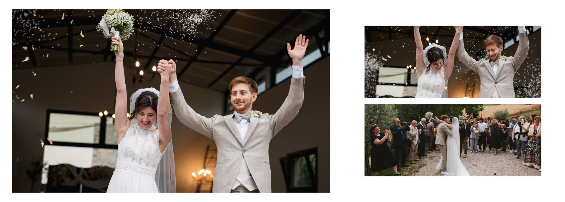 esempio di impaginazione per un fotolibro professionale per matrimonio