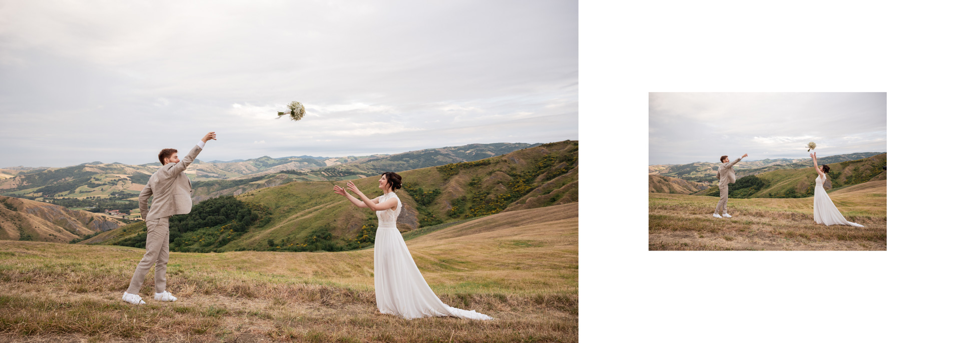 impaginazione personalizzata per un fotolibro professionale per matrimonio